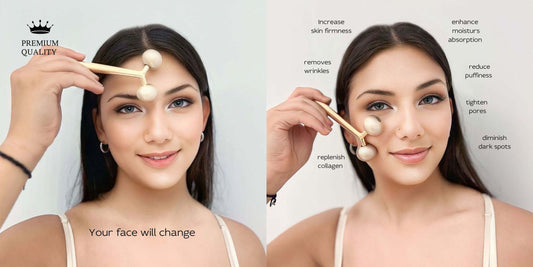 Unlock Radiant Skin with CAPRISTE Premium Metal Facial Massager